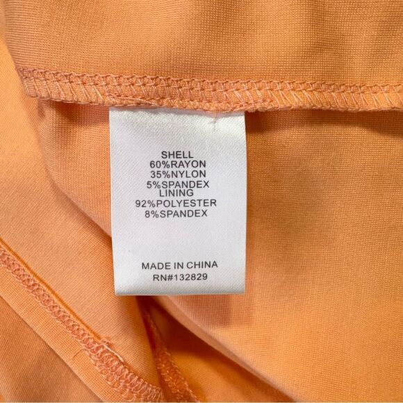 NEW Michael Costello x Revolve Briggs Gown Peach Size Small - Picture 8 of 9